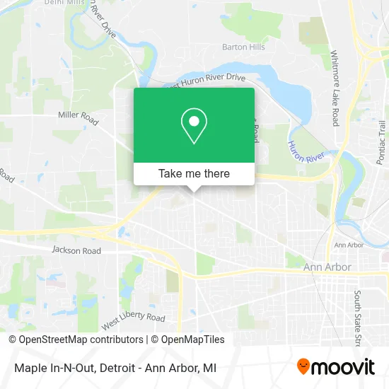 Maple In-N-Out map