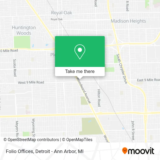 Folio Offices map