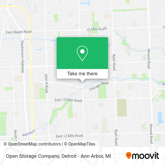 Open Storage Company map