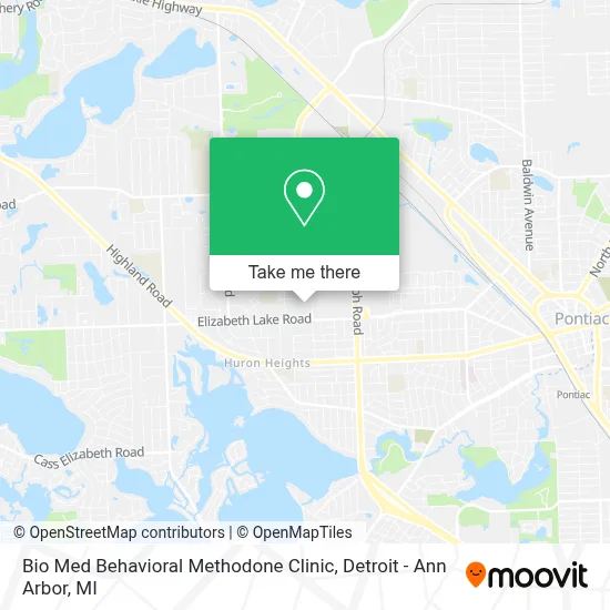 Bio Med Behavioral Methodone Clinic map
