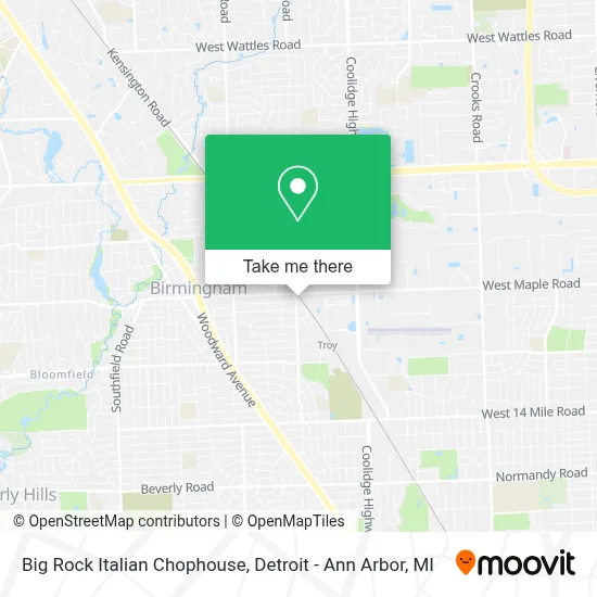 Big Rock Italian Chophouse map