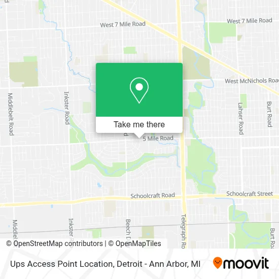 Ups Access Point Location map