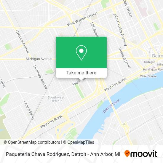 Paqueteria Chava Rodriguez map