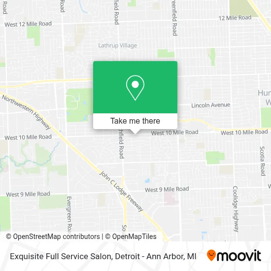 Exquisite Full Service Salon map