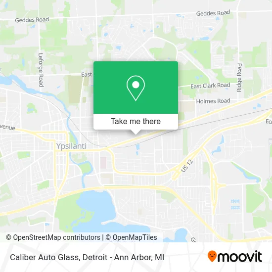 Caliber Auto Glass map
