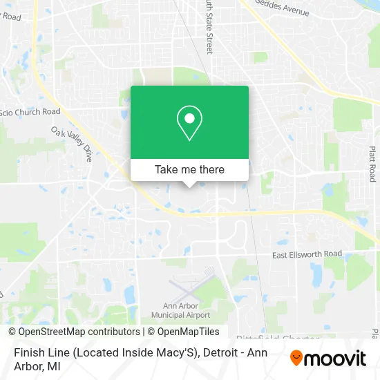 Finish Line (Located Inside Macy'S) map