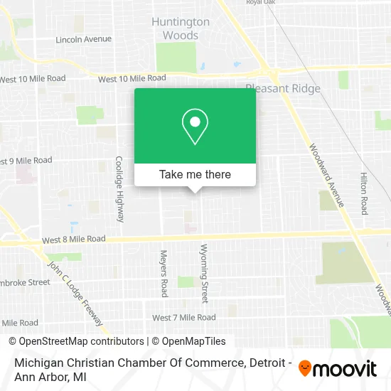 Michigan Christian Chamber Of Commerce map