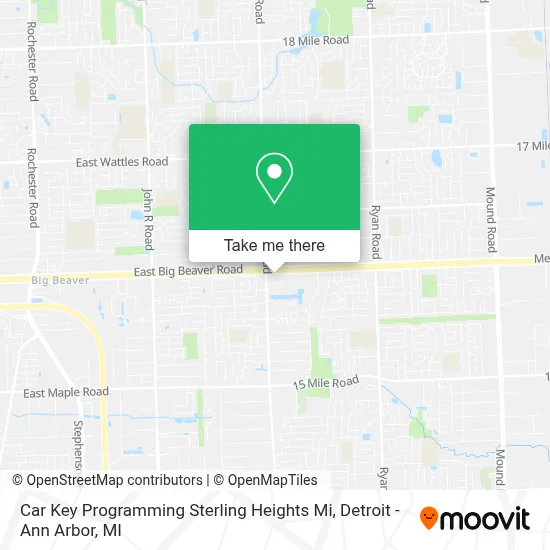 Car Key Programming Sterling Heights Mi map