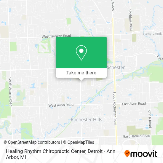 Healing Rhythm Chiropractic Center map