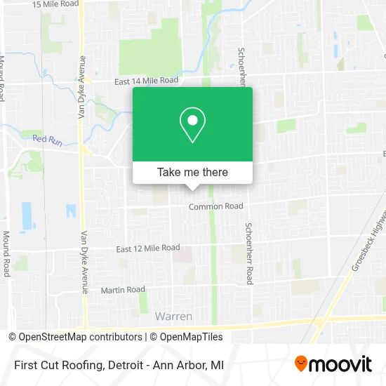 First Cut Roofing map
