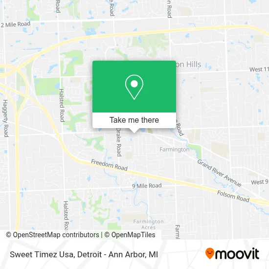Sweet Timez Usa map