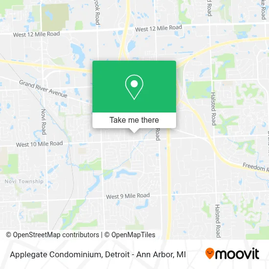 Applegate Condominium map