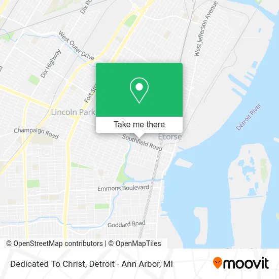 Dedicated To Christ map