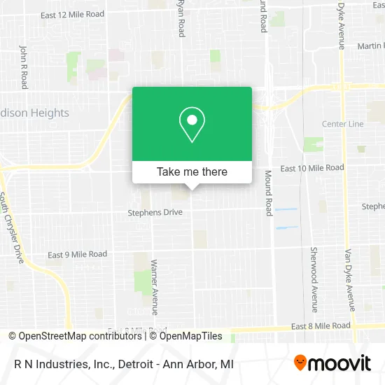 R N Industries, Inc. map