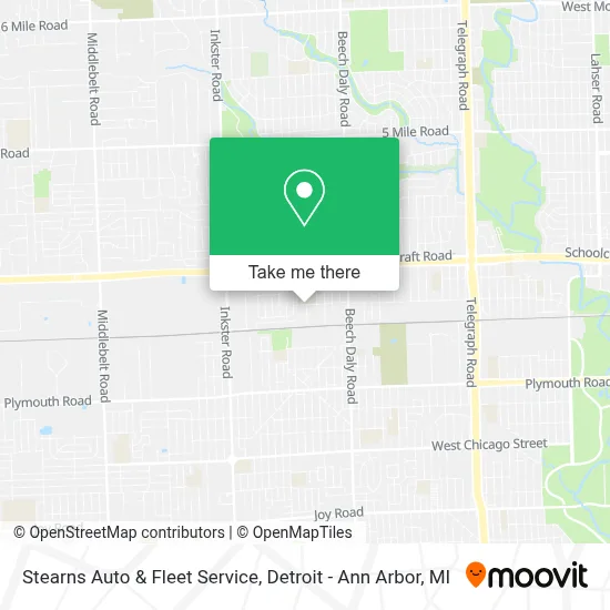 Stearns Auto & Fleet Service map