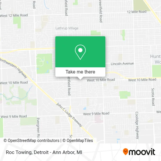 Roc Towing map