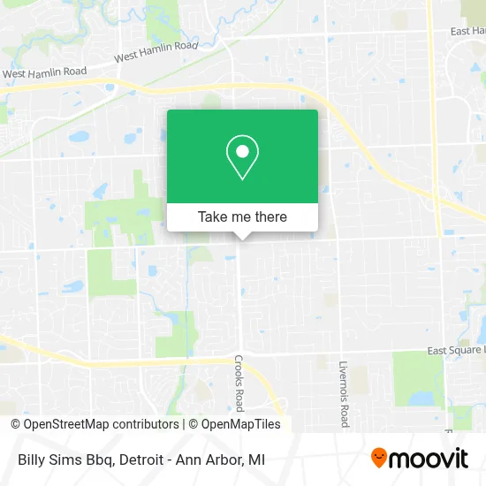 Billy Sims Bbq map