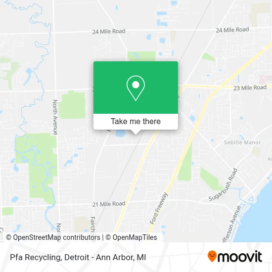 Pfa Recycling map