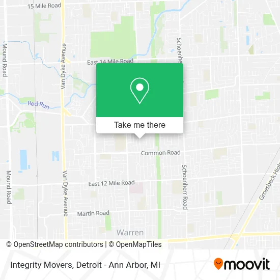Integrity Movers map