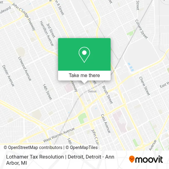 Lothamer Tax Resolution | Detroit map