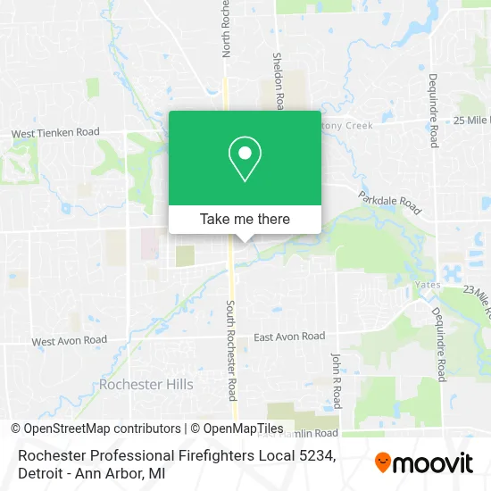 Rochester Professional Firefighters Local 5234 map