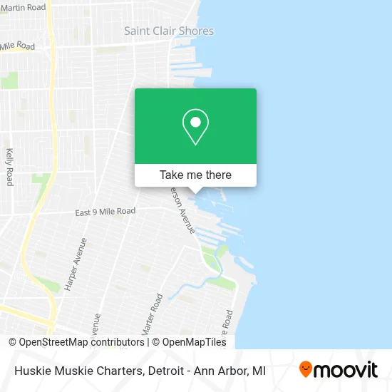 Huskie Muskie Charters map