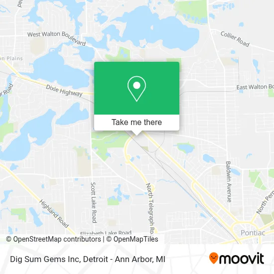 Dig Sum Gems Inc map