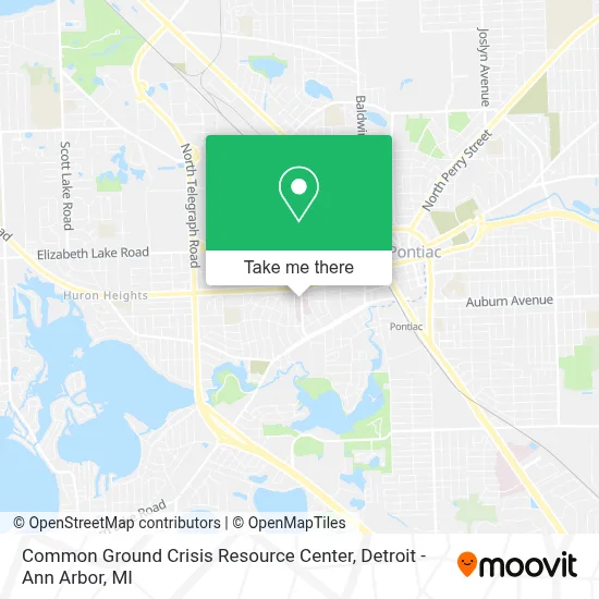 Common Ground Crisis Resource Center map