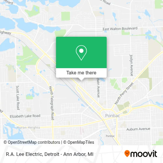 R.A. Lee Electric map