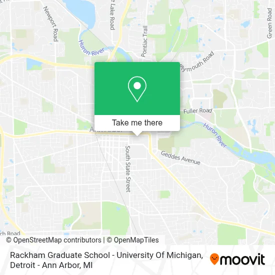 Rackham Graduate School - University Of Michigan map