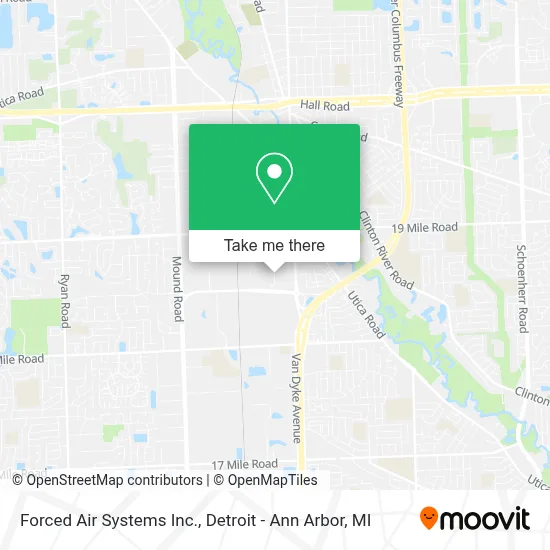 Forced Air Systems Inc. map