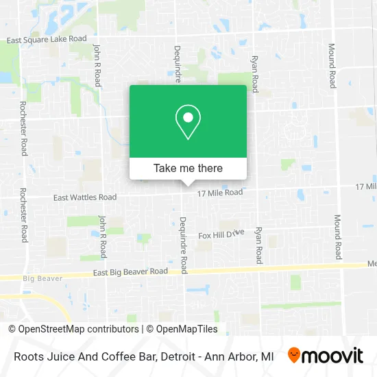 Roots Juice And Coffee Bar map