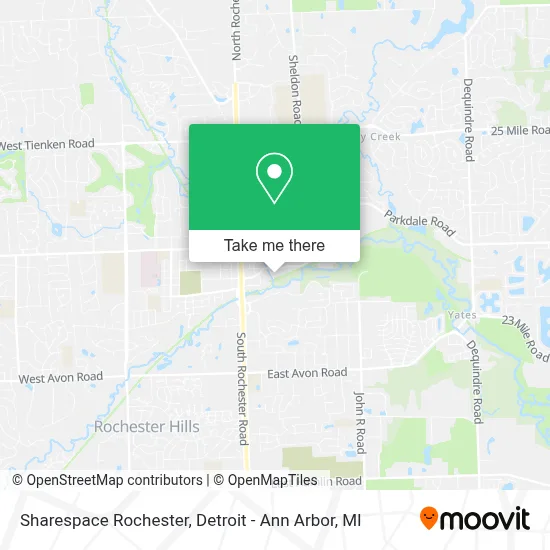 Sharespace Rochester map