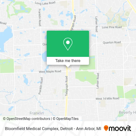 Bloomfield Medical Complex map