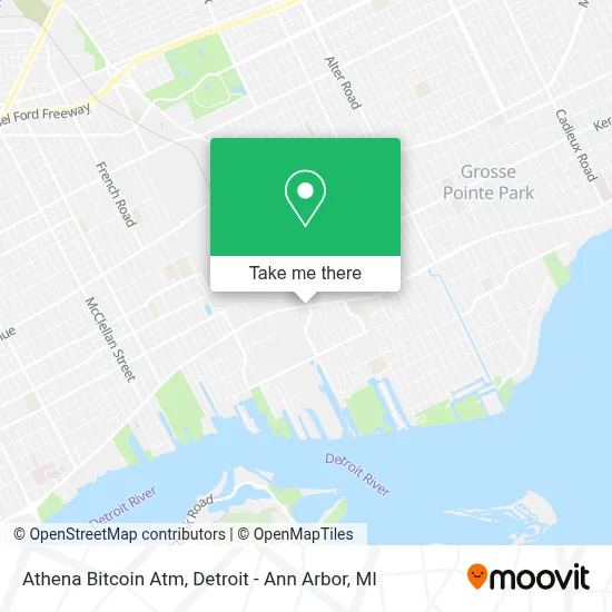 Athena Bitcoin Atm map