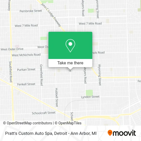 Pratt's Custom Auto Spa map