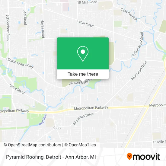 Pyramid Roofing map
