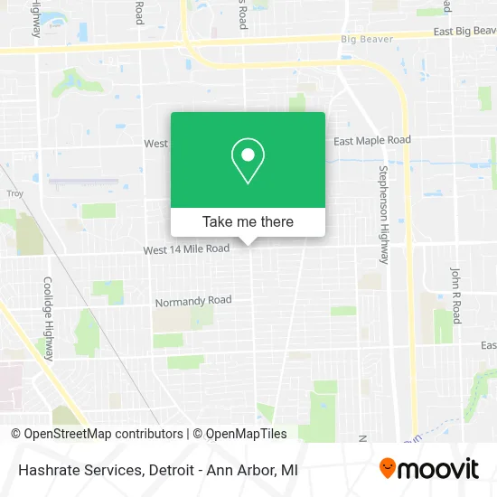 Hashrate Services map