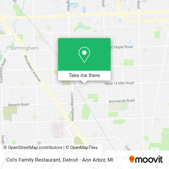 Col's Family Restaurant map