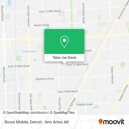 Boost Mobile map