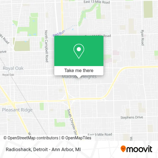 Radioshack map