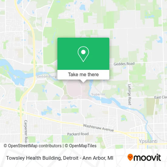 Towsley Health Building map