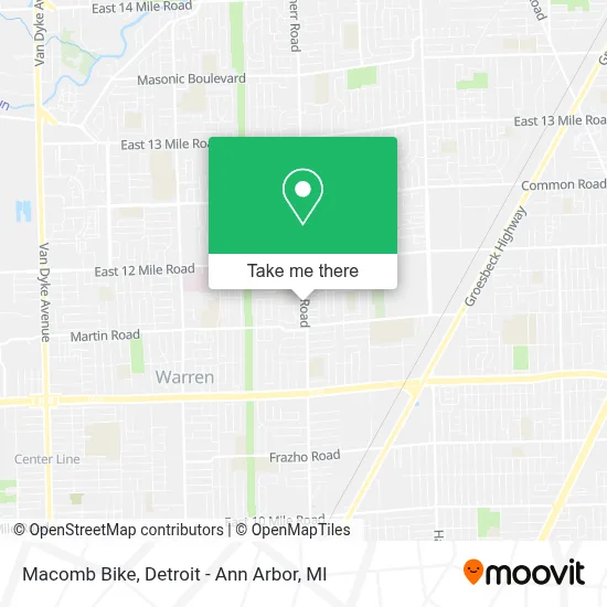Macomb Bike map