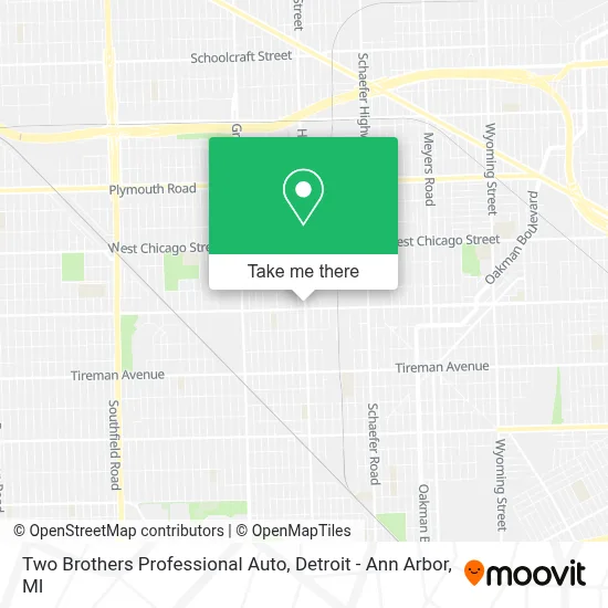 Two Brothers Professional Auto map