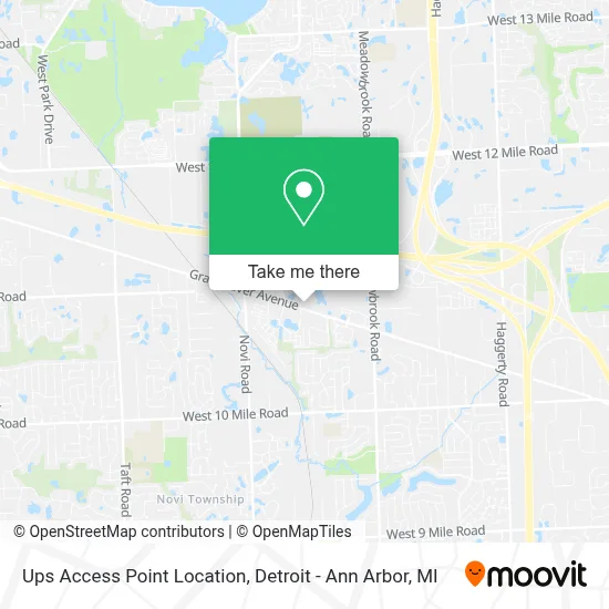 Ups Access Point Location map