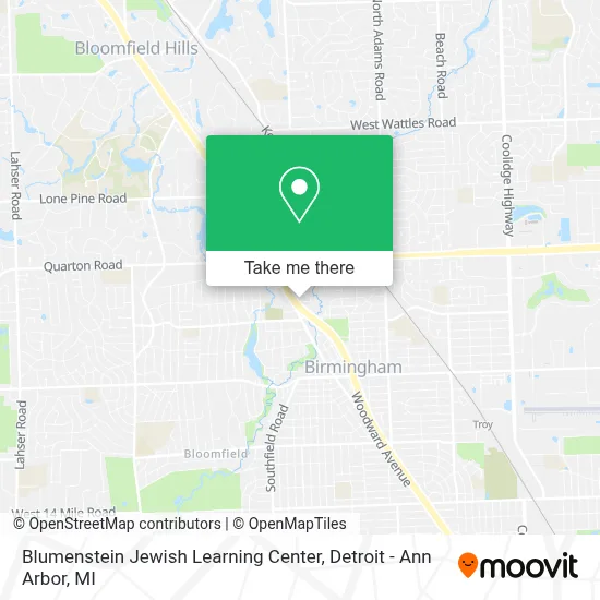 Blumenstein Jewish Learning Center map
