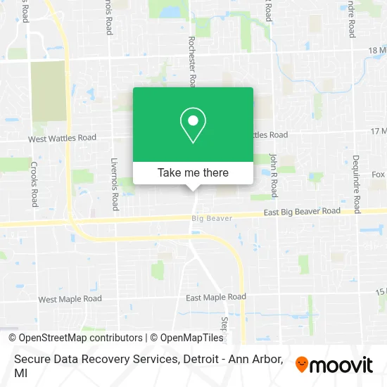 Secure Data Recovery Services map