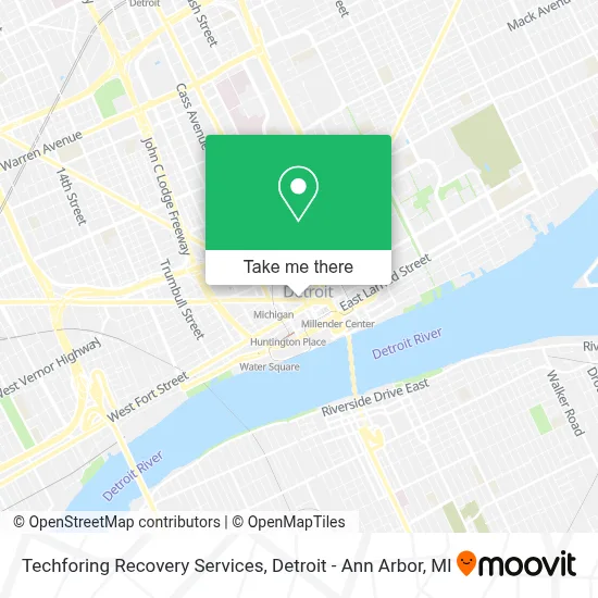 Techforing Recovery Services map