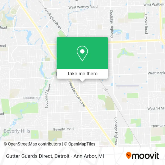 Gutter Guards Direct map