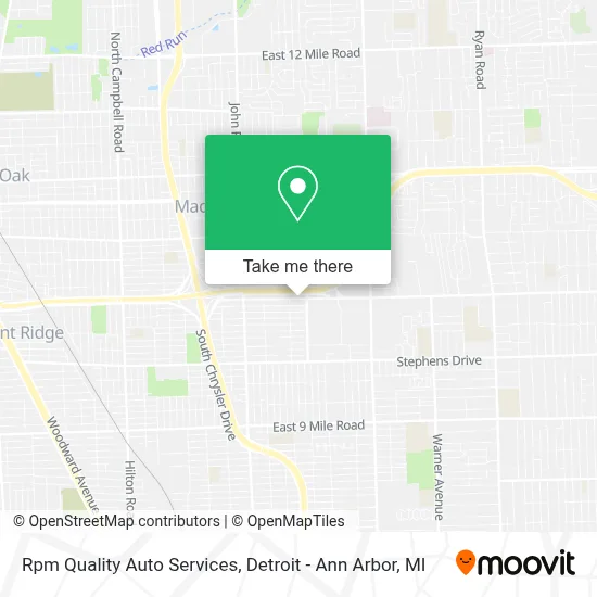 Rpm Quality Auto Services map